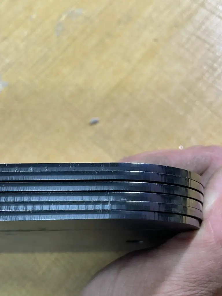 Carbon Steel edge shot